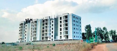 The 65-apartment residential project on Sarjapur Road will be taken over by home buyers after it was abandoned by the builder | Express
