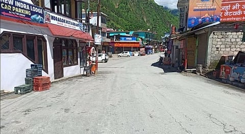 Traders in Chamoli kept their establishments closed as a mark of respect to those killed in the accident (Photo | Express)