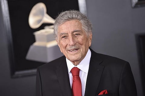 Tony Bennett arrives at the 60th annual Grammy Awards at Madison Square Garden. (Photo | AP)
