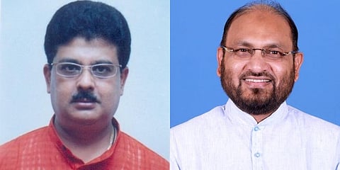 Former working president Chiranjib Biswal and Barabati-Cuttack MLA Mohammed Moquim (Photo | Wikimedia Commons)
