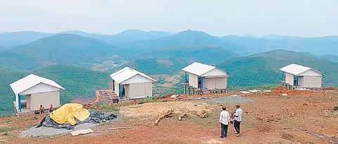 Construction of the eco-tourism complex underway on Deomali hill top