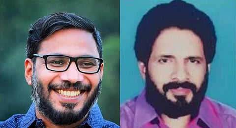 CPI leader Sudheer Khan (L) was allegedly attacked with acid by his colleague Saji Kumar (R) on July 23. Kumar was found dead on July 25.