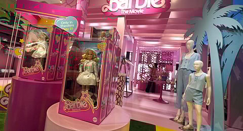 Barbie-themed merchandise is displayed in a special section at Bloomingdale's, in New York. (Photo | AP)