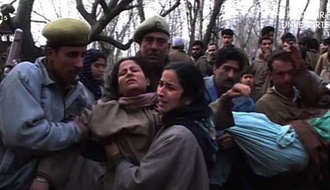 YouTube screengrab from the trailer of 'The Kashmir Files Unreported' directed by Vivek Agnihotri.