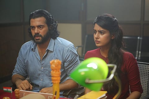 Actors Ashwin Kakumanu and Pavithrah Marimuthu in Pizza 3.