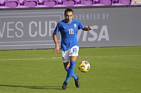 Brazil star Marta will be playing in her sixth World Cup. (Photo |AP)