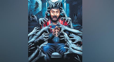 A still from Dhruva Sarja's Namo Bhoothathma 2.