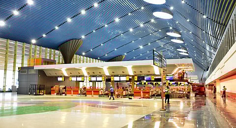 The phase-wise migration of wide and narrow-bodied aircraft to the newly inaugurated New Integrated Terminal Building (T-2) of Chennai Airport. (Photo | Express)