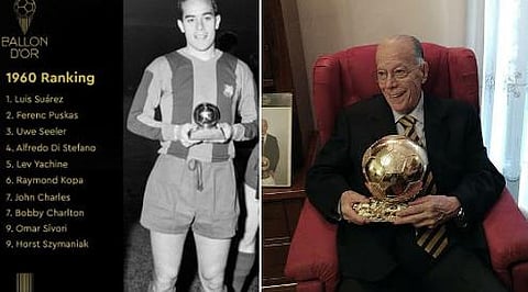 Luis Suarez, the only male Spanish footballer Ballon D'Or died at the age of 88.