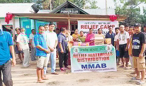 The Manipuri Meitei Association Bangalore has sent 1,400 kg of items to Manipur
