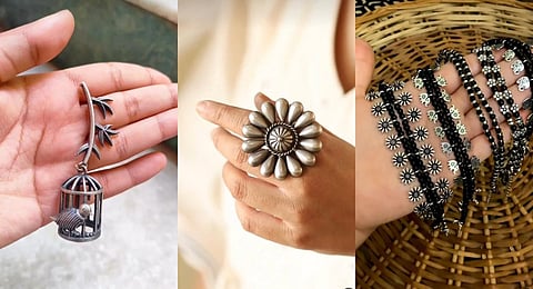 Black metal jewellery