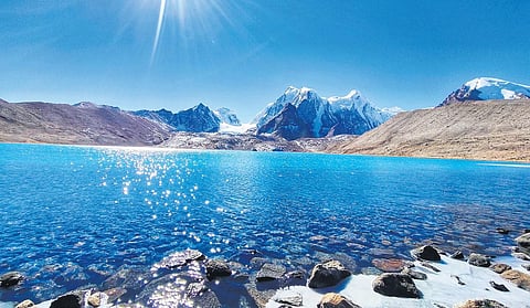 Gurudongmar Lake.