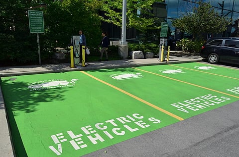 How to find nearby EV charging stations when on road