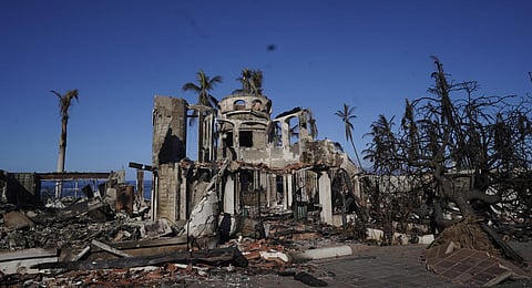 Wildfire damage is shown in Lahaina, Hawaii. (Photo | AP)