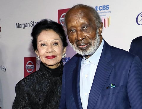 Jacqueline Avant, left, and Clarence Avant appear at the 11th Annual AAFCA Awards in Los Angeles on Jan 22, 2020. (File Photo | AP)