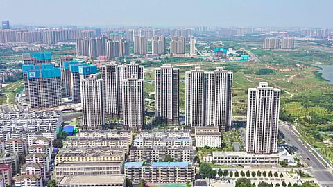 Buildings developed by China's Country Garden Holdings in Zhengzhou in the central Henan province.