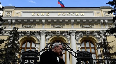 Russia's central Bank in Moscow. (Photo | AFP)