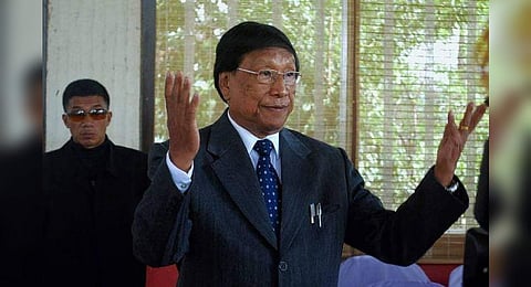 FILE - Thuingaleng Muivah, General Secretary of the National Socialist Council of Nagaland.