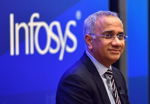Infosys CEO and MD Salil Parekh (Photo | PTI)