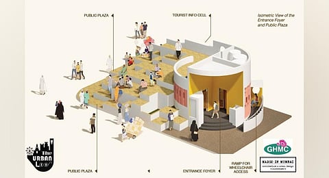 The Greater Hyderabad Municipal Corporartion will soon give a facelift to the historic Charminar with a Visitors’ Plaza and various other facilities. (Photo | Express)