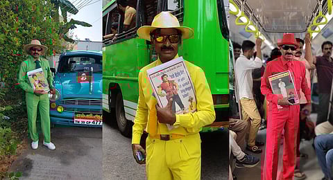 ‘MGR’ Viswanathan spotted in Kaloor. (Photo | A Sanesh)