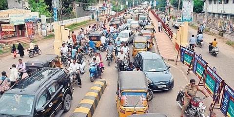 According to the records, more than 15,000 auto-rickshaws are plying in Guntur city. (Photo | Express)