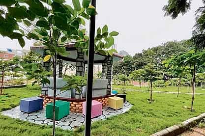 The ‘Techies Park’ developed by the Greater Hyderabad Municipal Corporation near Hitec City in Hyderabad on Tuesday. (Photo | Express)