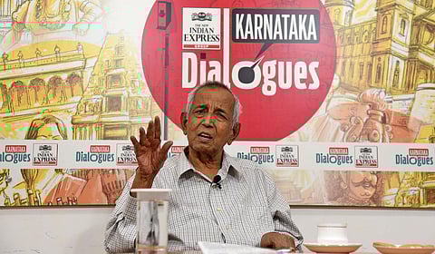 Karnataka State Contractors’ Association president D Kempanna. (Photo | Vinod Kumar T)