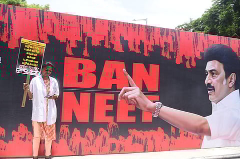 Puducherry DMK convenor R Siva said that CM M K Stalin was the first to realise the dangers of the NEET examination and campaigned against it.