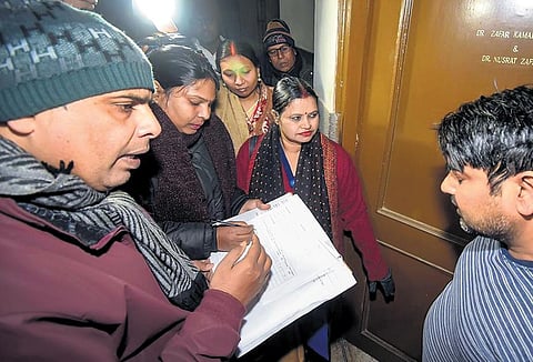An enumerator part of the caste-based survey in Bihar in Patna | pti file photo