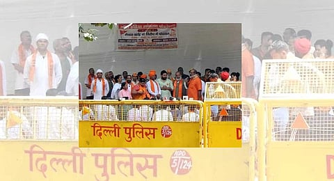Hindu Mahapanchayat held at Jantar Mantar in the national capital on Sunday (August 20).