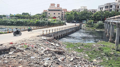 During heavy rainfall, the causeway becomes submerged, forcing locals to take a 2-km detour via the Golden George Nagar bridge | Monish Linus