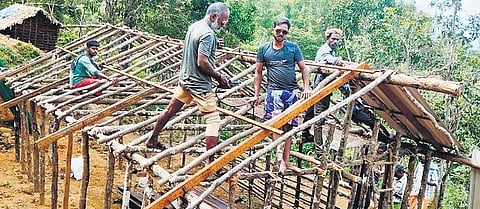 The safe roofing project for tribal settlements in Valparai is almost complete at Sankrankudi, Kallar Theppakulam and Palakanar tribal settlements | Express