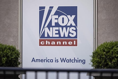 FILE - The Fox News logo is displayed outside Fox News Headquarters in New York, April 12, 2023. (Photo | AP)