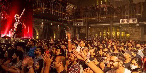 Aditykasyap Badri with the audiences (Photo | Tushar)