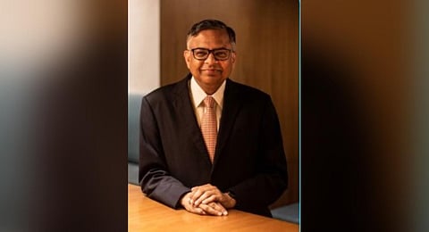 Tata Sons Chairman N Chadrasekaran. (Photo | Twitter, @TataCompanies)