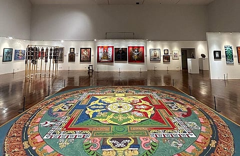 The floor mandala. (Photo | Express)