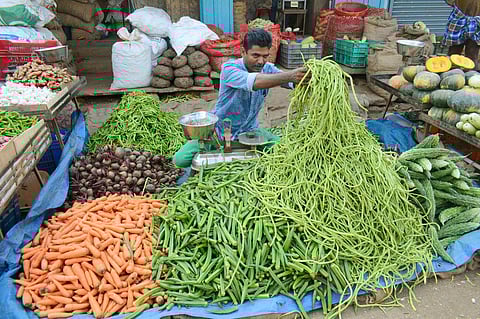 According to Agriculture Minister P Prasad, Kerala will achieve 100 per cent self-sufficiency in vegetable production by 2026. (Photo | Express)