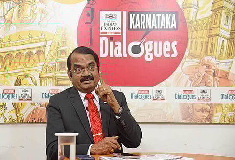 Mylaswamy Annadurai former director of ISRO Satellite Centre. (Photo | Vinod Kumar T)