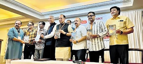 BJP leader Dr Subramanian Swamy releases a book in Bengaluru. (Photo | EPS)