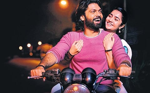 A still from the film Sapta Sagaradaache Yello.