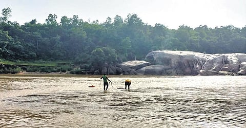 Rescue operation underway to trace the missing boys in Vansadhara river | Express