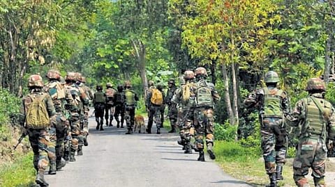 File Photo of CAPF personnel deployed in Manipur