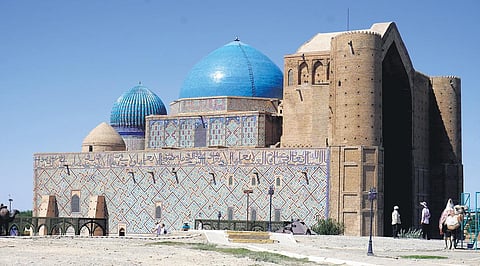 The mausoleum of Sufi saint Khoja Ahmed Yasawi