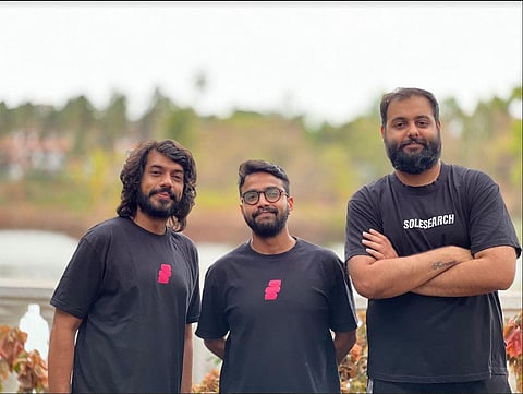 Param Singh, Abhishek Bardia and Prabal Baghla. (Photo | Express)