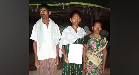 Kottem Kusumanjali with her family. (Photo | Express)