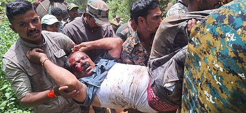 Sharpshooter and elephant darting expert Ane Venkatesh. (Express)