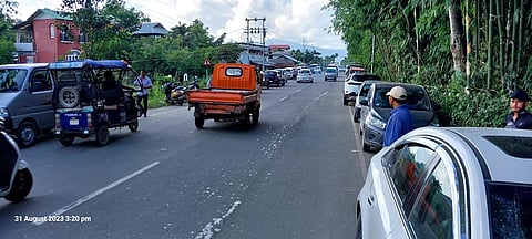 The road seen here is less than 2 km from where the gunfight took place (Photo | Special arrangement)