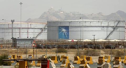Storage tanks are seen at the North Jiddah bulk plant, an Aramco oil facility, in Jiddah, Saudi Arabia. (Photo | AP)