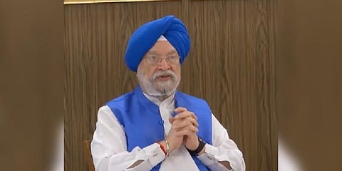 Oil Minister Hardeep Singh Puri (Photo | Twitter)
